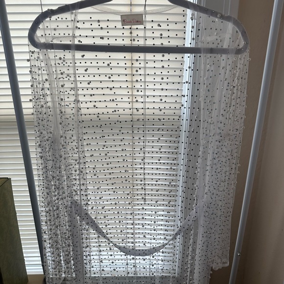 Beach Bunny Late Nights mesh Cardigan SZ Large - Picture 3 of 6